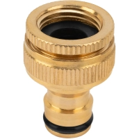 Адаптер для шланга латунный, 1/2-3/4 внутренняя резьба Palisad 65820