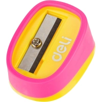 Точилка ручная Deli U-touch, 1 отверстие, пластик, ассорти