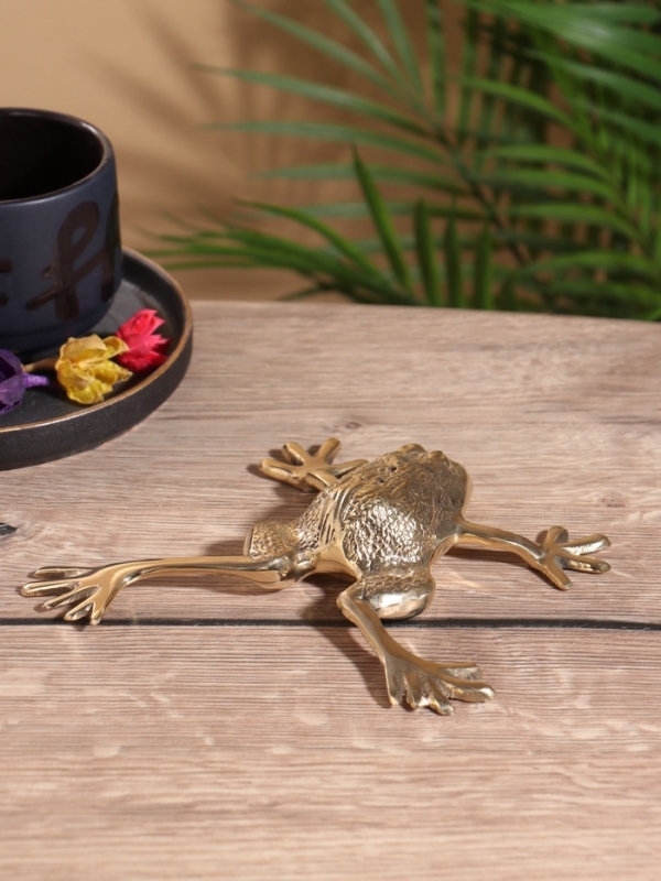 Подставка под благовония «Лягушка», латунь, 15×16×3.5 см Подставка под благовония «Лягушка», латунь, 15×16×3.5 см