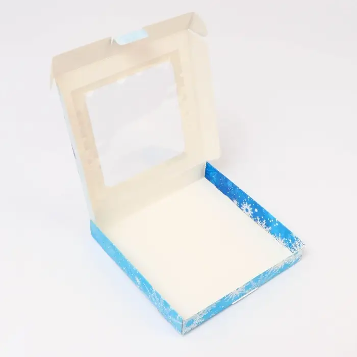 Подарочная коробка сборная с окном «Счастливых моментов», 19×19×3 см Подарочная коробка сборная с окном «Счастливых моментов», 19×19×3 см