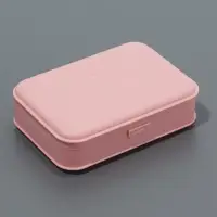 Органайзер с крышкой, для гигиенических принадлежностей, 14&times;9.5&times;3.5 см, розовый