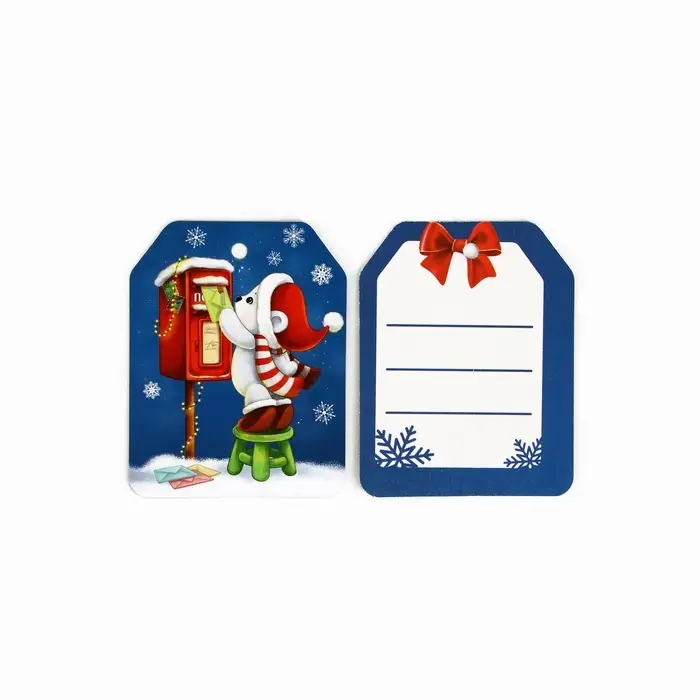Шильдики на подарок «Новый год: Полярная почта», 16 х 24 см, 6 шт Шильдики на подарок «Новый год: Полярная почта», 16 х 24 см, 6 шт