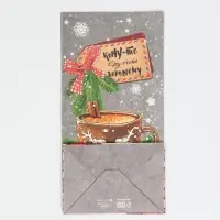 Пакет подарочный без ручек новогодний &laquo;Кому‒то ну очень хорошему&raquo;, 10&times;19.5&times;7 см