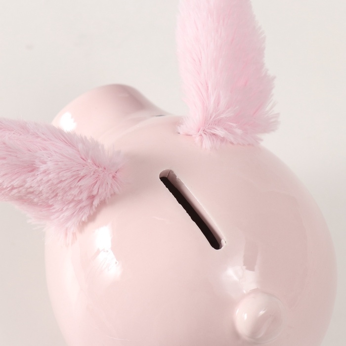 Копилка керамика Копилка керамика "Свинка с пушистыми ушками" 14,5х11,3х11,5 см