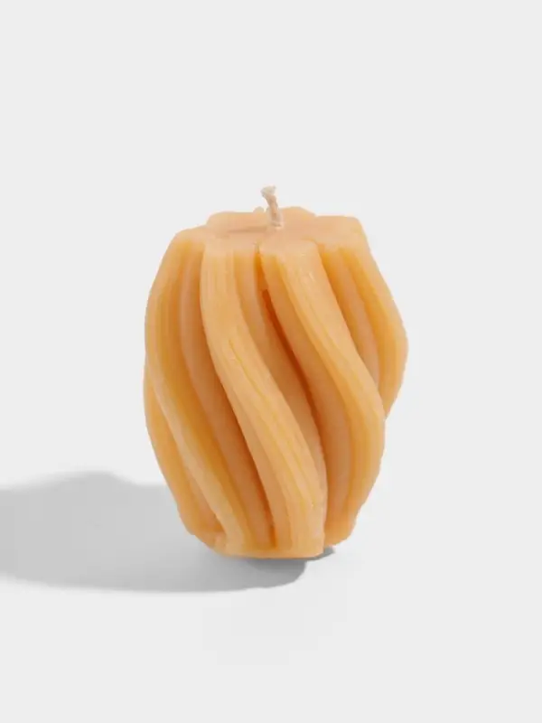 Свеча &laquo;Волнистые линии&raquo;, 5&times;5&times;6 см, соевый воск, МИКС