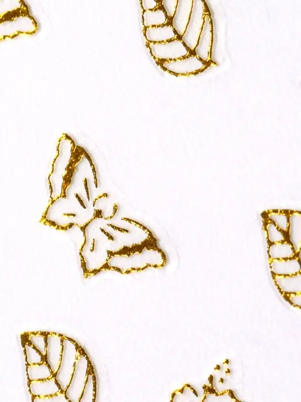 Наклейки для ногтей «Прованс», металлизированные, цвет золотистый