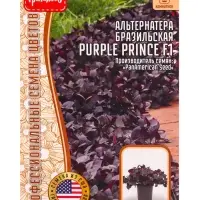 Семена цветов Альтернатера Purple Prince F1 бразильская 3 шт. 12.29 г