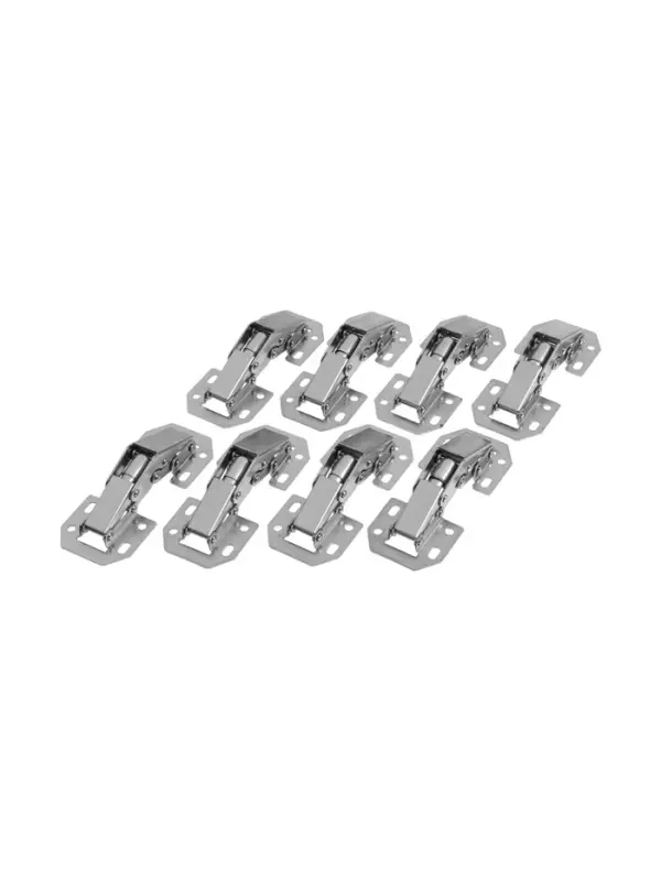 Петля мебельная ТУНДРА, накладная, универсальная, без врезки, набор 8 шт