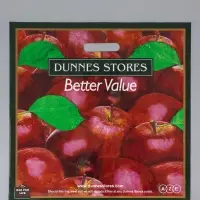 Пакет &laquo;Яблоко&raquo;, полиэтиленовый с вырубной ручкой, 45&times;45 + 3 см, 65 мкм