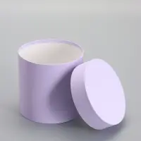 Шляпная коробка сирень, 15 х 15 см