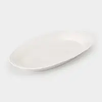 Блюдо сервировочное &laquo;Сьюзен&raquo;, 35&times;20&times;3 см, керамика, белое