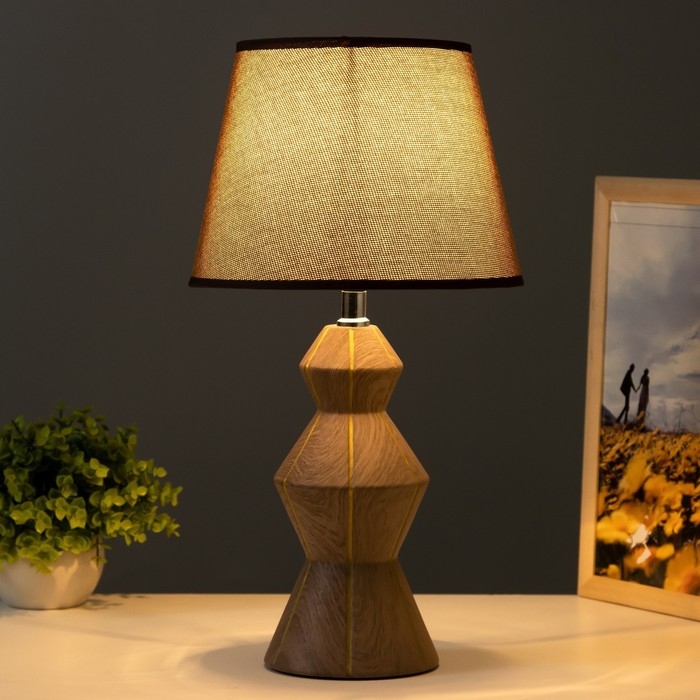 Настольная лампа Настольная лампа "Арабель" E14 40Вт коричневый 23х23х42 см RISALUX