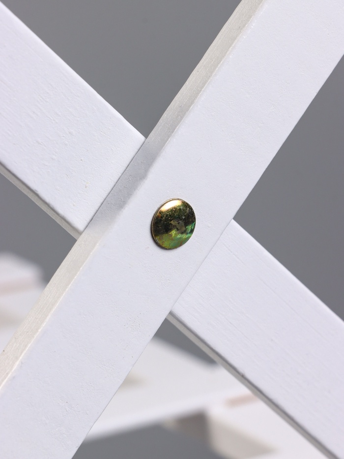 Подставка для цветов Greengo, 4 полки, 50 × 25 × 68 см, напольная, бамбук, белая
