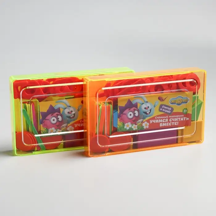 Счётный материал &laquo;Учимся считать&raquo;, 130 элементов в наборе, Смешарики, МИКС