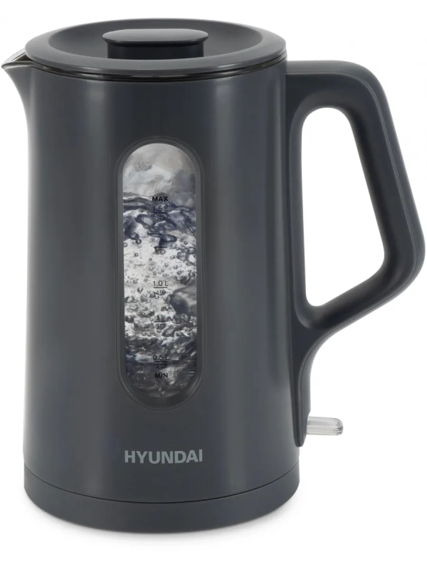 Чайник HYK-G4508 1,5л 1700Вт серый (стекло)