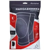 Наколенники волейбольные ONLYTOP, р. М, цвет чёрный