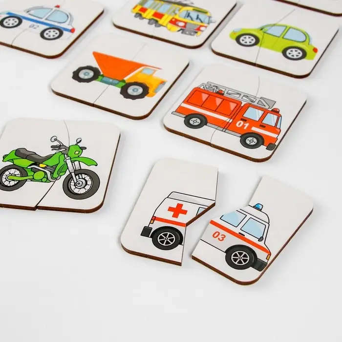 Картинки-половинки &laquo;Транспорт&raquo;