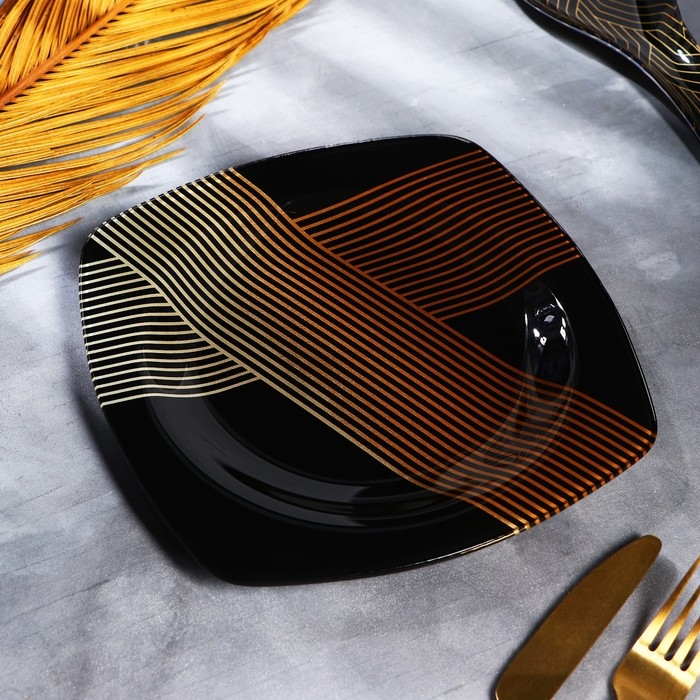 Тарелка квадратная «Геометрия», 20 см Тарелка квадратная «Геометрия», 20 см