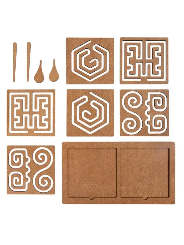 Игра развивающая "Межполушарные доски" со съёмными трафаретами 05893