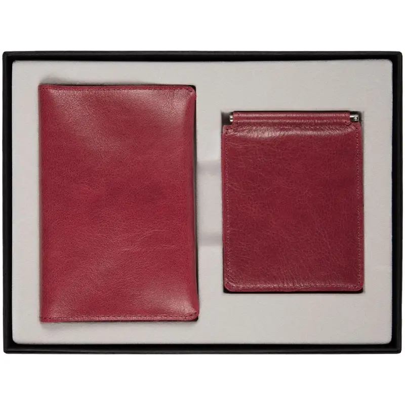 Набор Apache Billfold, темно-красный Набор Apache Billfold, темно-красный