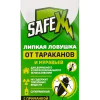 Средство от тараканов, муравьев Клеевая-ловушка SAFEX, набор 15 шт. Средство от тараканов, муравьев Клеевая-ловушка SAFEX, набор 15 шт.
