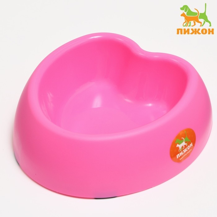 Миска  Миска "Сердце" 20,5 х 19 х 6 см, розовая