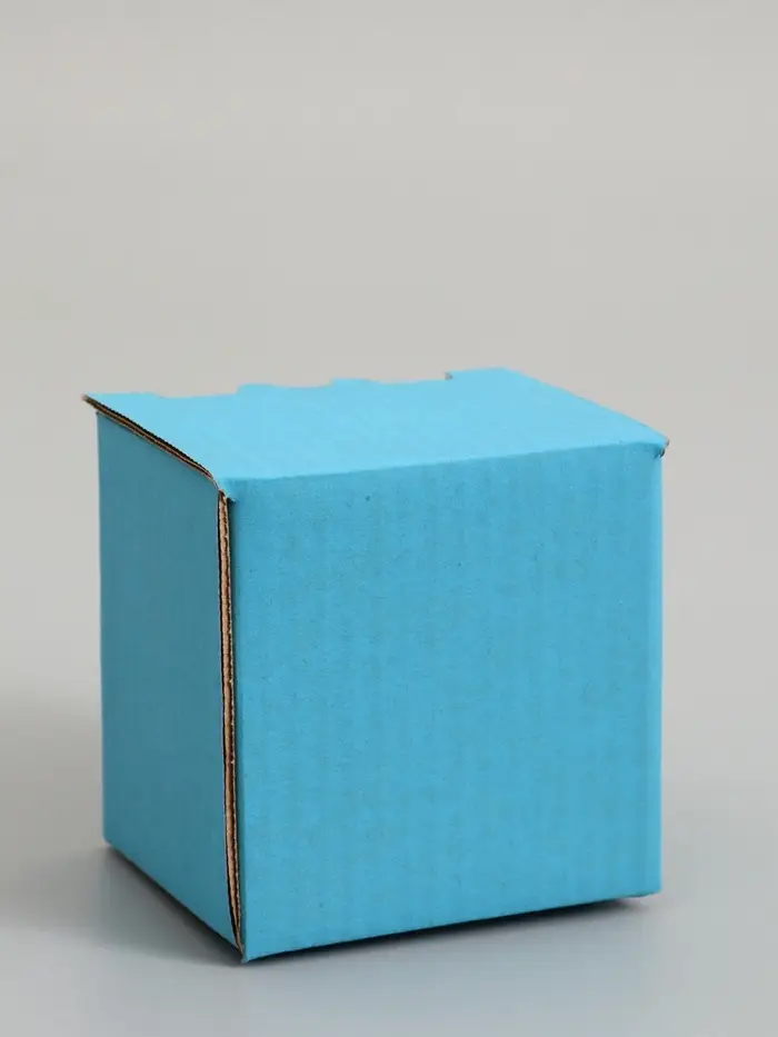 Коробка под кружку, голубая, 10 х 8 х 10 см