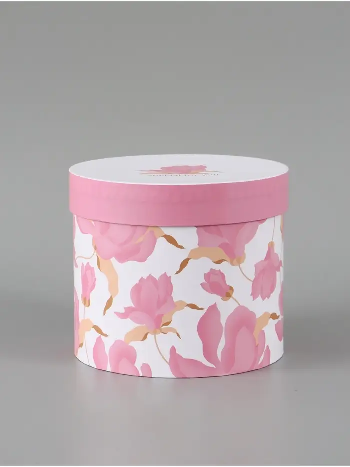 Набор шляпных коробок 5 в 1 &laquo;Нежные лилии&raquo;, 13 &times; 14 ‒ 19.5 &times; 22 см