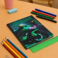 Дневник школьный для 1-4 классов, &laquo;Байк&raquo;, твёрдая обложка 7БЦ, матовая ламинация, 48 листов