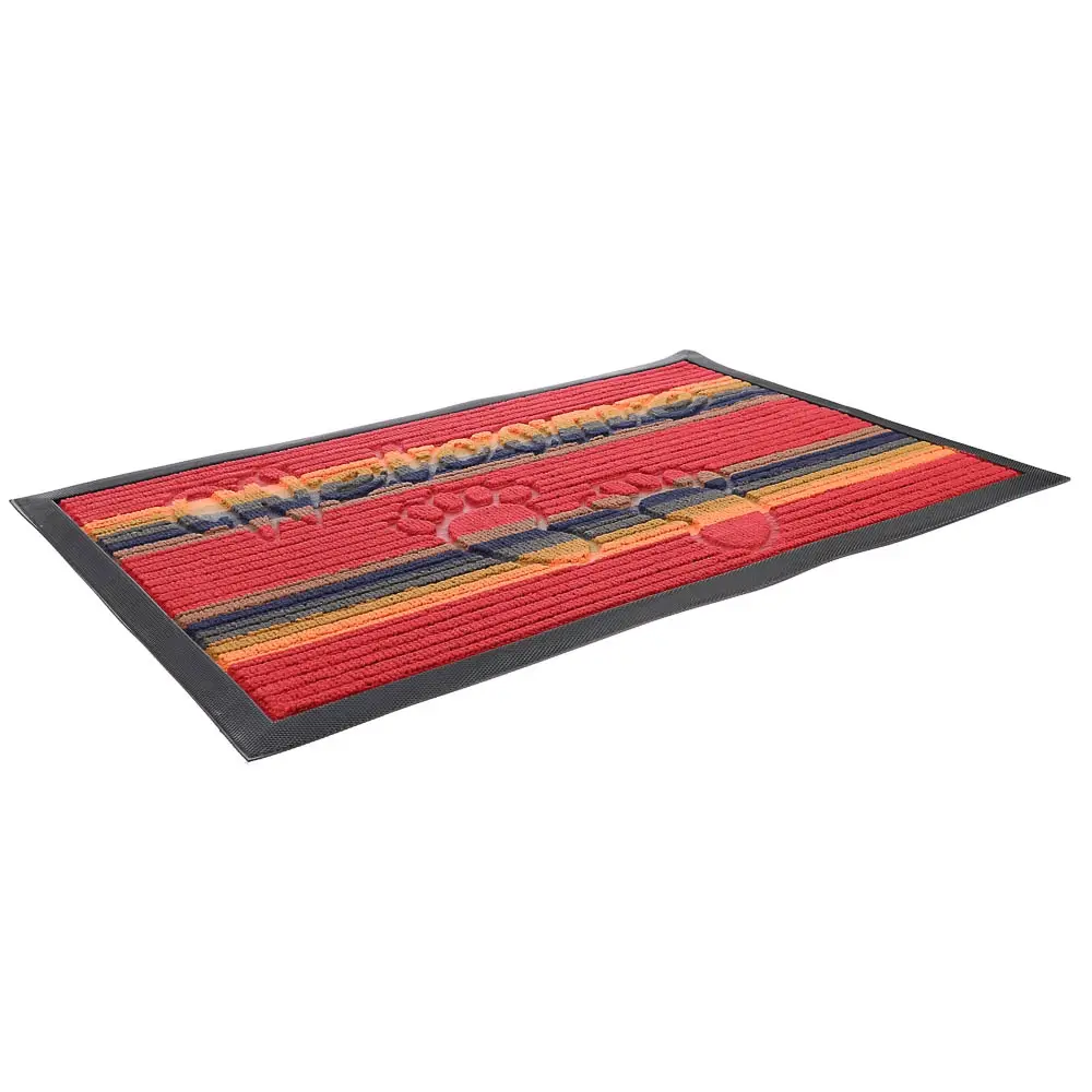 Коврик придверный яркая полоска тм VETTA, 40x60см, ворсовый с резиновой каймой, 4 диз.