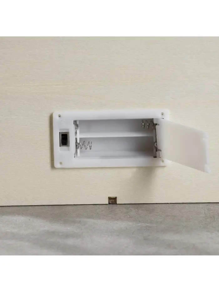 Светодиодная фигура &laquo;Счастливые каникулы&raquo; 22&times;22&times;4 см, дерево, от батареек АААх2, свечение тёплое белое