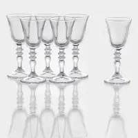 Набор рюмок Paşabah&ccedil;e Vintage, 50 мл, стекло, прозрачные, 6 шт.