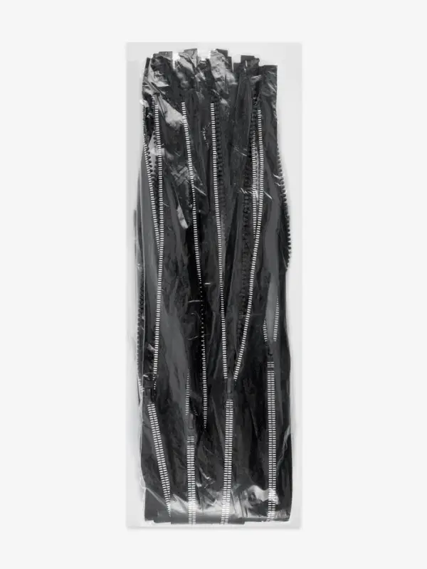 Молния &laquo;Трактор&raquo;, №5, разъёмная, замок автомат, декоративные звенья, 60 см, чёрная