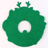 Венок из фетра своими руками на новый год, с колокольчиками, набор для творчества Венок из фетра своими руками на новый год, с колокольчиками, набор для творчества