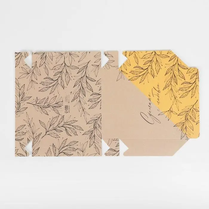 Кондитерская упаковка, коробка «Сделано с любовью», 14 х 14 х 3,5 см Кондитерская упаковка, коробка «Сделано с любовью», 14 х 14 х 3,5 см