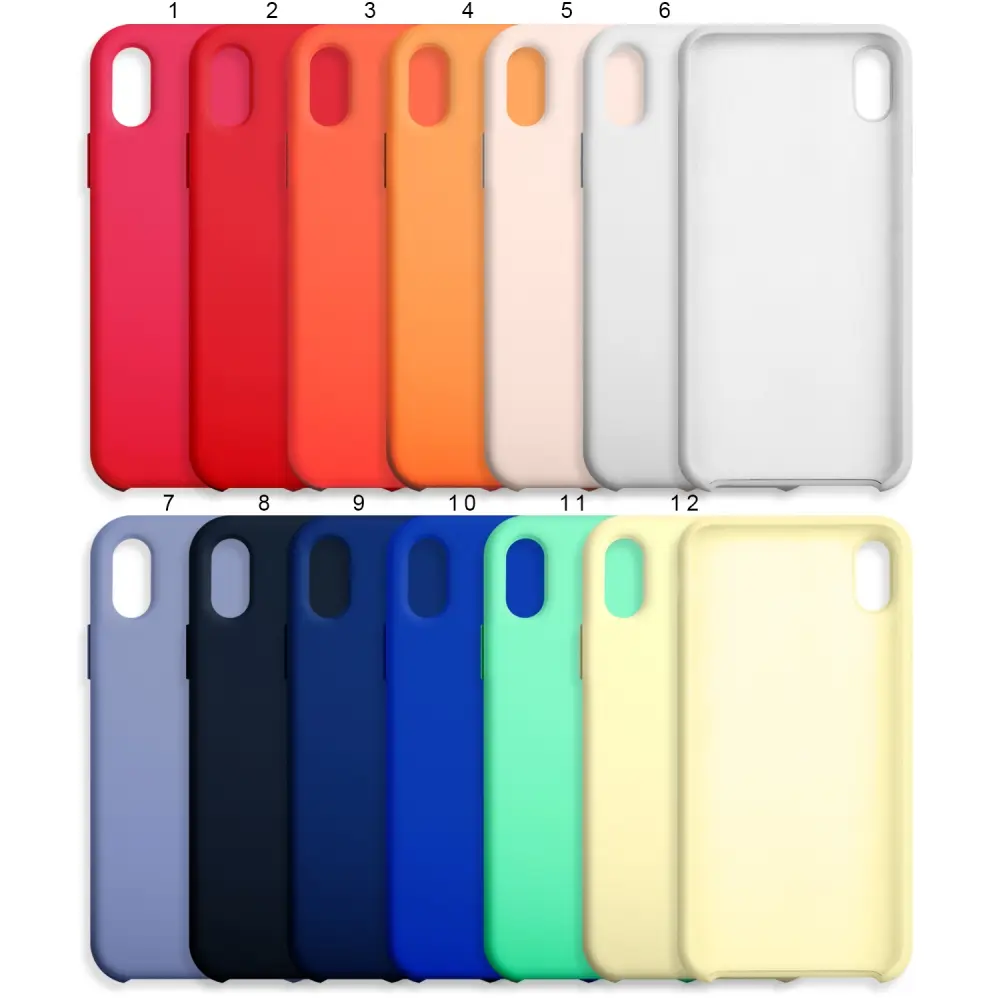 Чехол iPh XS Silicone Case под ORG (с лого)