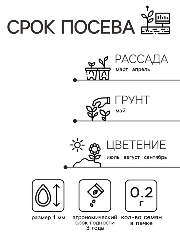 Семена Арктотис "Арлекин", ц/п,  0,2 г