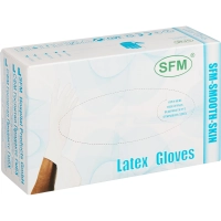 Перчатки мед. смотров. латекс. нестер. с пудрой SFM (S) 50пар/уп