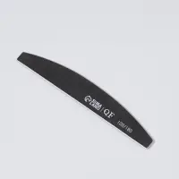 Пилка для ногтей, лодочка, 100/180 грит, 18 см, чёрная