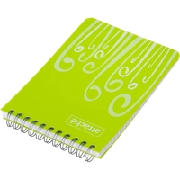 Блокнот А6,пласт обл,80л, ATTACHE FANTASY,салат