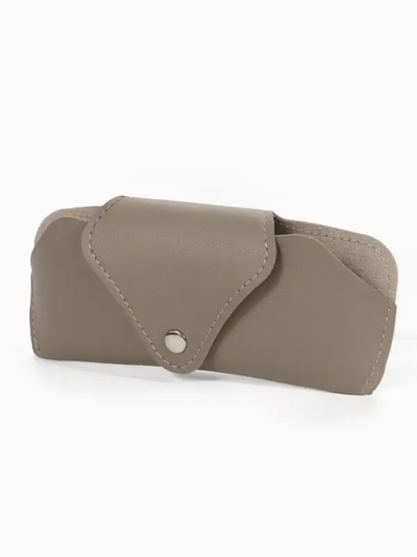 Футляр для очков, на кнопке, 16&times;3&times;6.3 см, серый