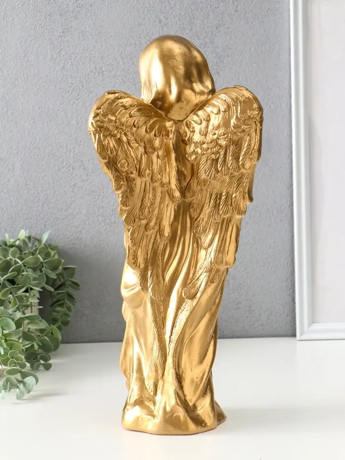 Фигура гипс &laquo;Ангелина с младенцем&raquo;, 40&times;18&times;10 см, слоновая кость