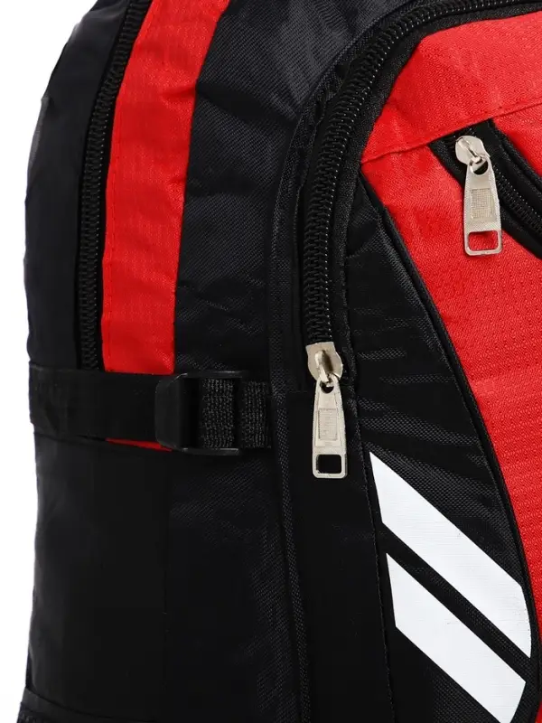 Рюкзак туристический 37 л, с карманами, с увеличением, 35&times;16&times;53/65 см, красный