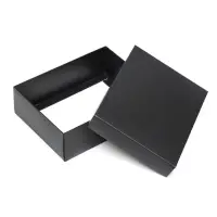 Коробка подарочная складная, упаковка, крышка-дно, чёрная, 16.5&times;12.5&times;5.2 см