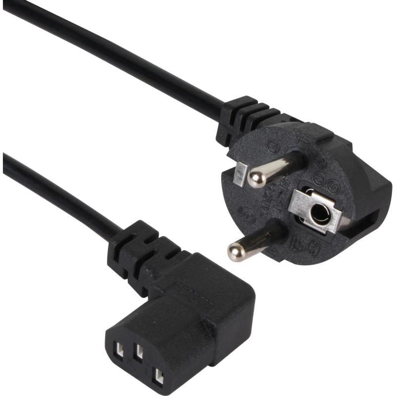 Кабель комп - розетка 220V EU (угол-угол) 3m, iOpen <ACE021R-3.0M