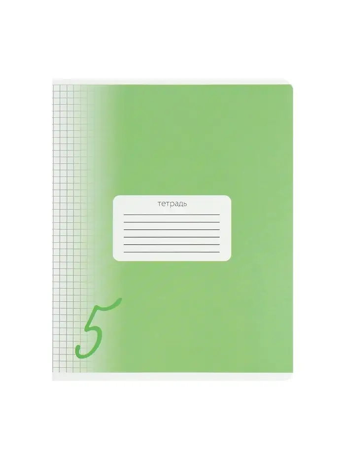 Комплект тетрадей из 10 штук, 18 листов в клетку Calligrata "Пятёрка", обложка мелованный картон, ВД-лак, блок офсет, 5 видов по 2 штуки