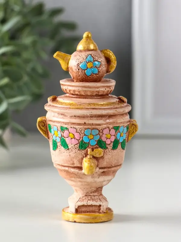 Фигурка гипс &laquo;Самовар&raquo;, 12&times;6&times;6.5 см