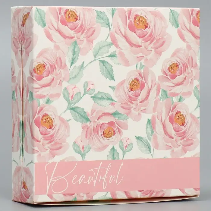 Кондитерская упаковка, коробка «Нежность», 14 х 14 х 3,5 см Кондитерская упаковка, коробка «Нежность», 14 х 14 х 3,5 см