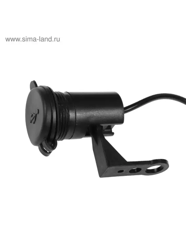 Зарядное устройство на руль мотоцикла, USB, 1.5 А, 24 В, провод 120 см