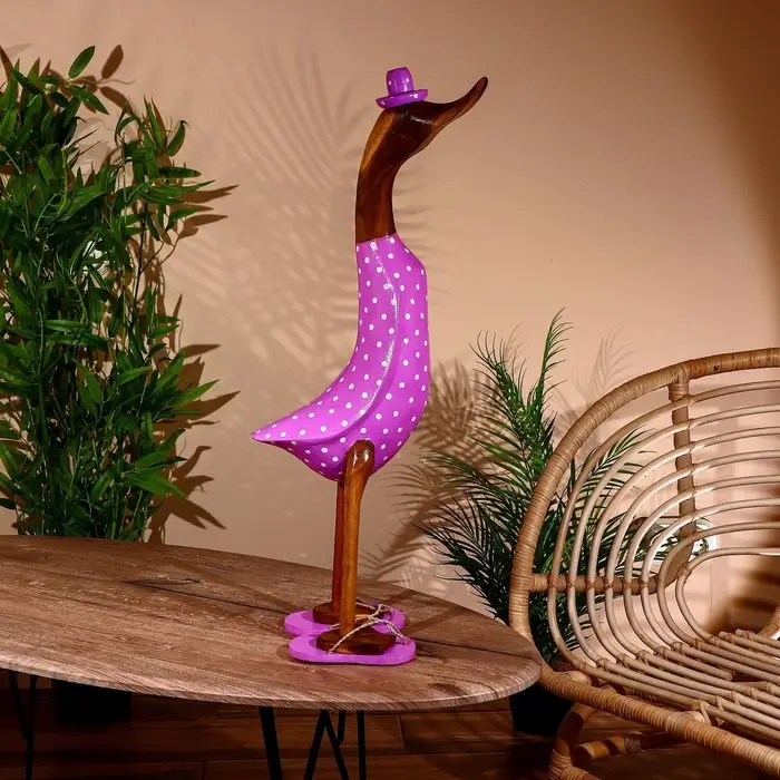 Сувенир &laquo;Утка в сиреневом&raquo;, 70 см, дерево